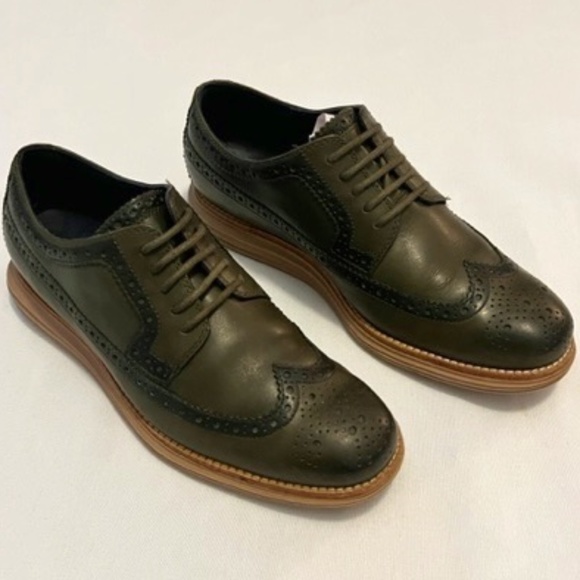 Cole Haan Other - Cole Haan ZeroGrand Wingtips Green 7.5